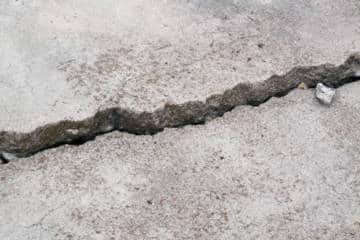 crack on road