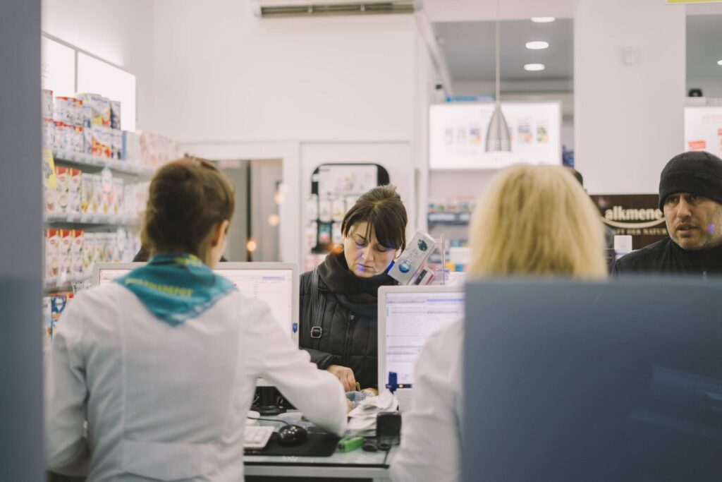 people in a store