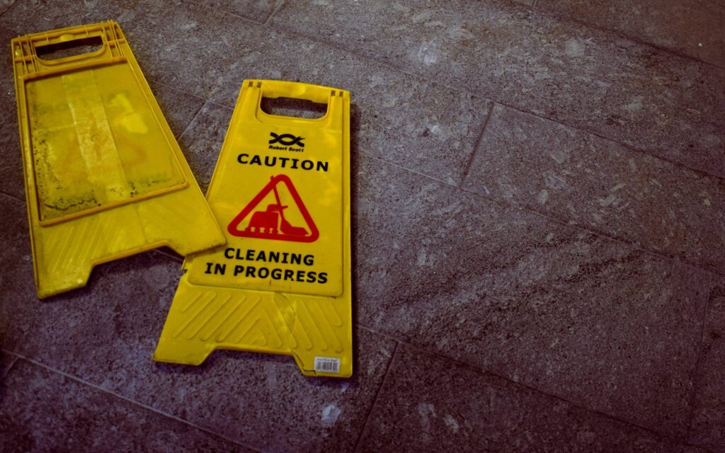 caution floor sign