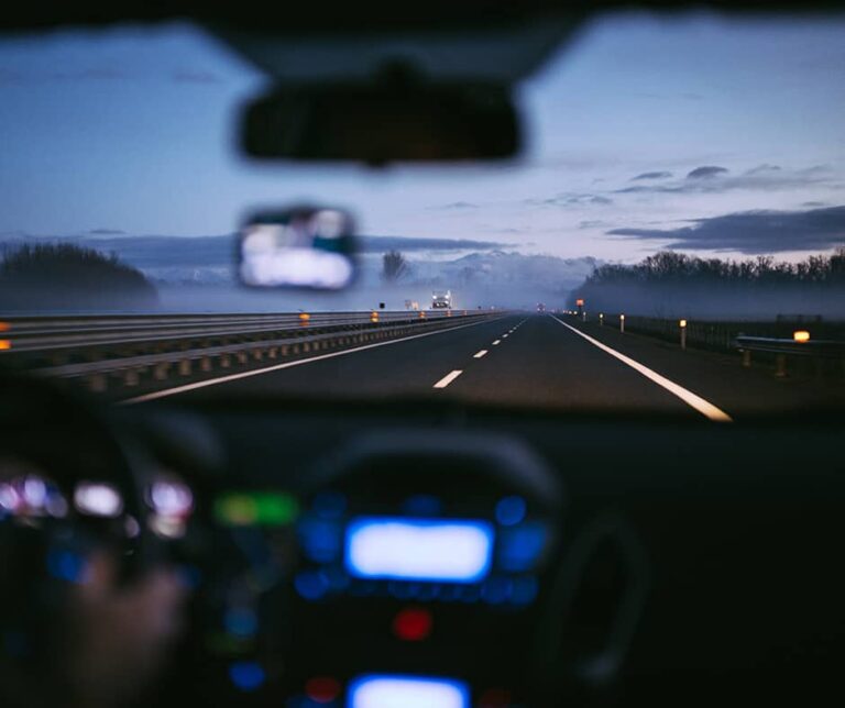 car on road
